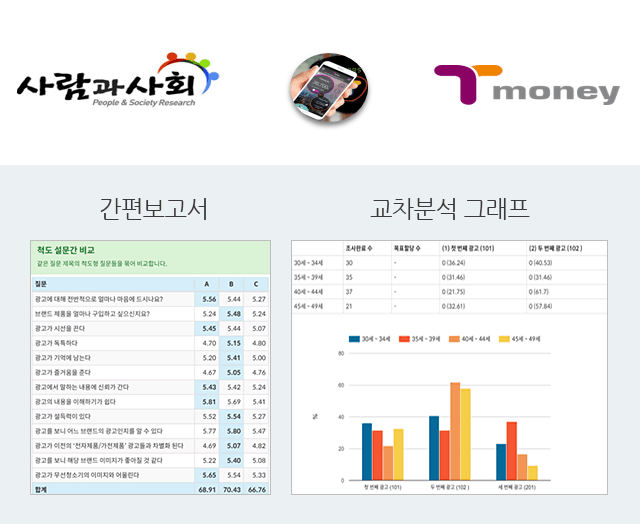 간편보고서, 교차분석 그래프